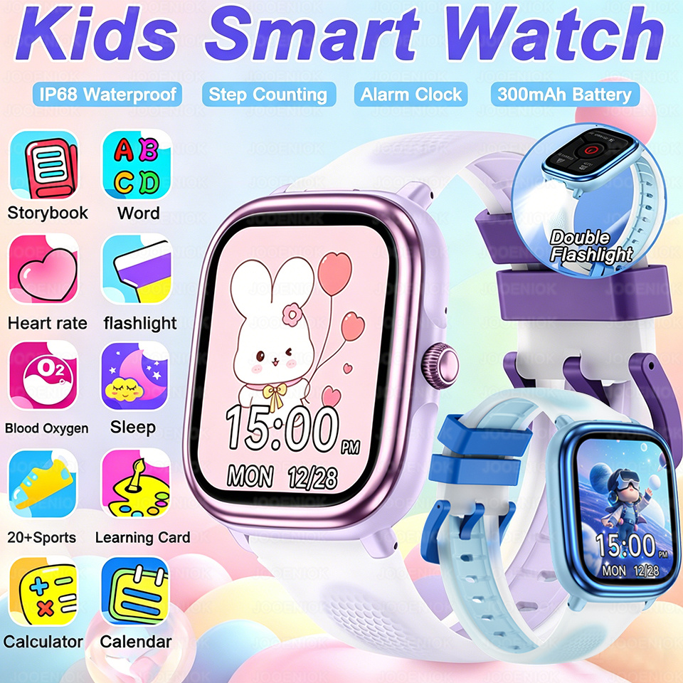 Smartwatch Watches Birthday Gift For Girls - Jam Tangan Pintar Anak 2026 Baru,
