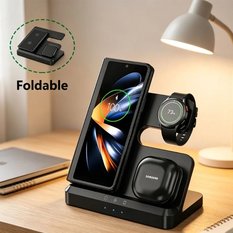 Watches Smartwatch Samsung - Pengisi Daya Nirkabel Cepat 3 in