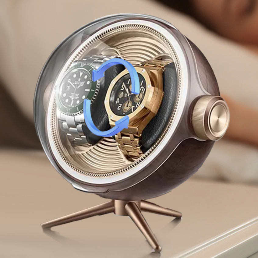 Watch Winder Single - Kotak Penyimpanan Jam Tangan Otomatis Anti