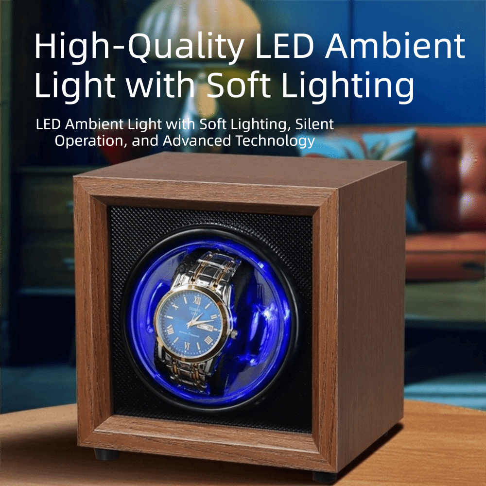 Watch Winder Single - Kotak Pemutar Jam Otomatis dengan Daya