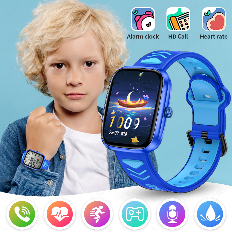 Smartwatch Watches For Kid Boy With Alarm - Jam Tangan Pintar Anak LIGE 2026