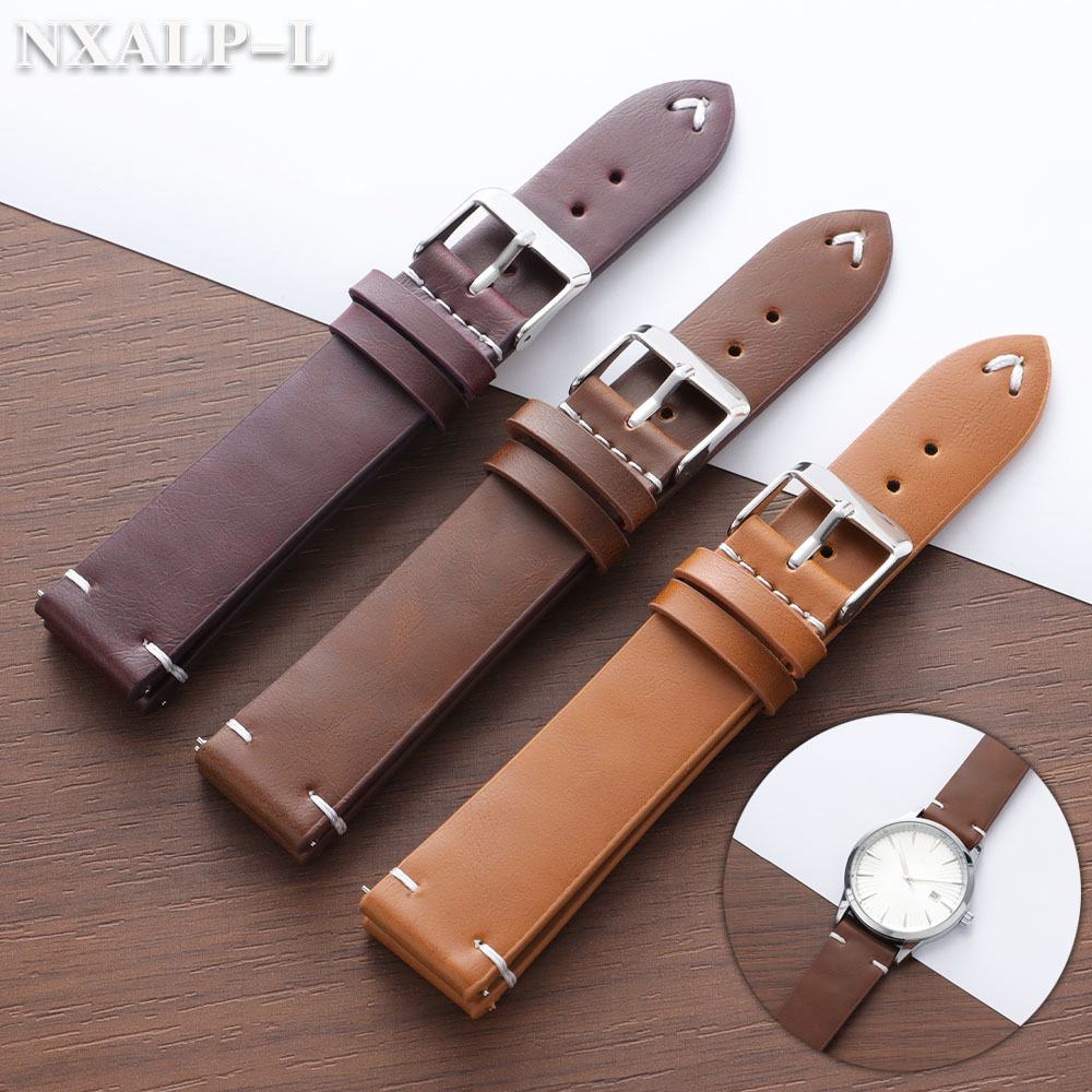 Omega Watches Smartwatch - Tali Jam Tangan Kulit PU Wax