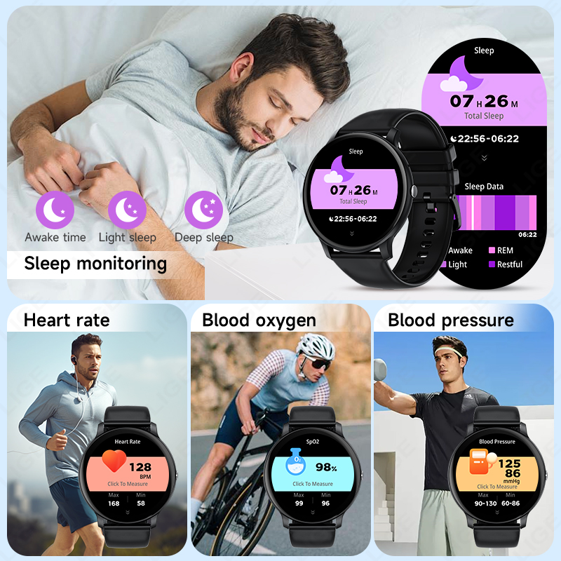 LIGE Jam Tangan Pintar Wanita  - Smartwatch Latest Watches For Men ulasan dan harga