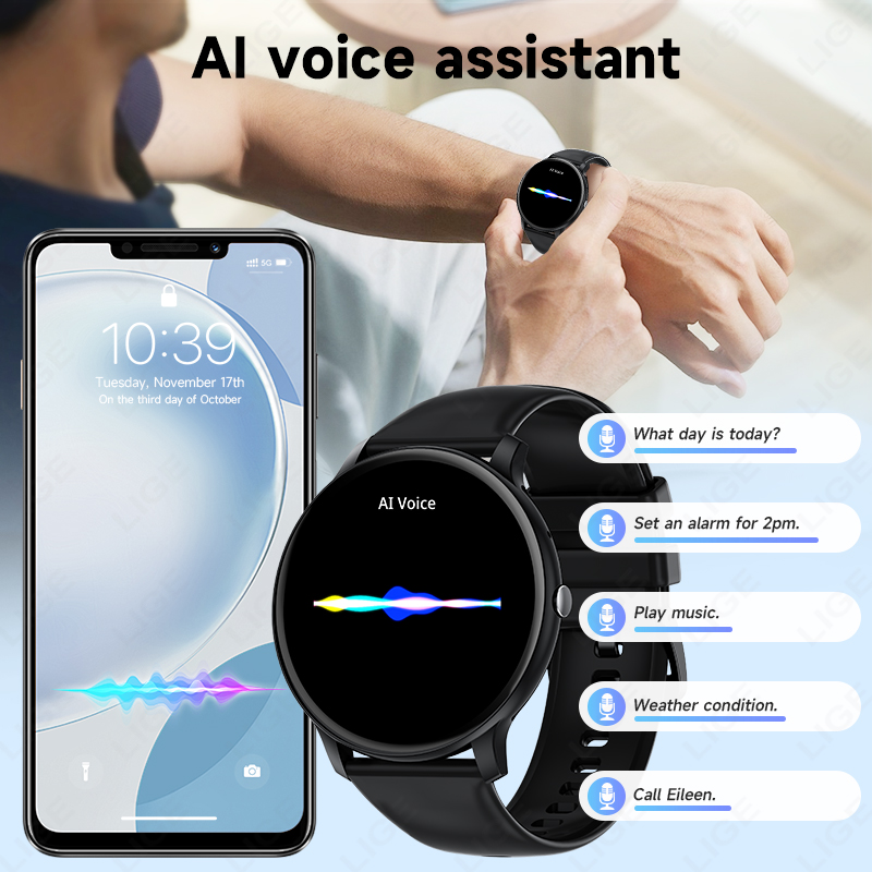 LIGE Jam Tangan Pintar Wanita  - Smartwatch Latest Watches For Men ulasan dan harga