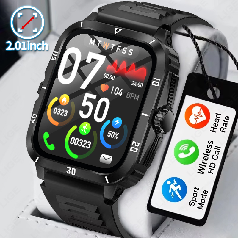 Jam Tangan Pintar Layar 2.01 P - Smartwatch Latest Watches For Men ulasan dan harga