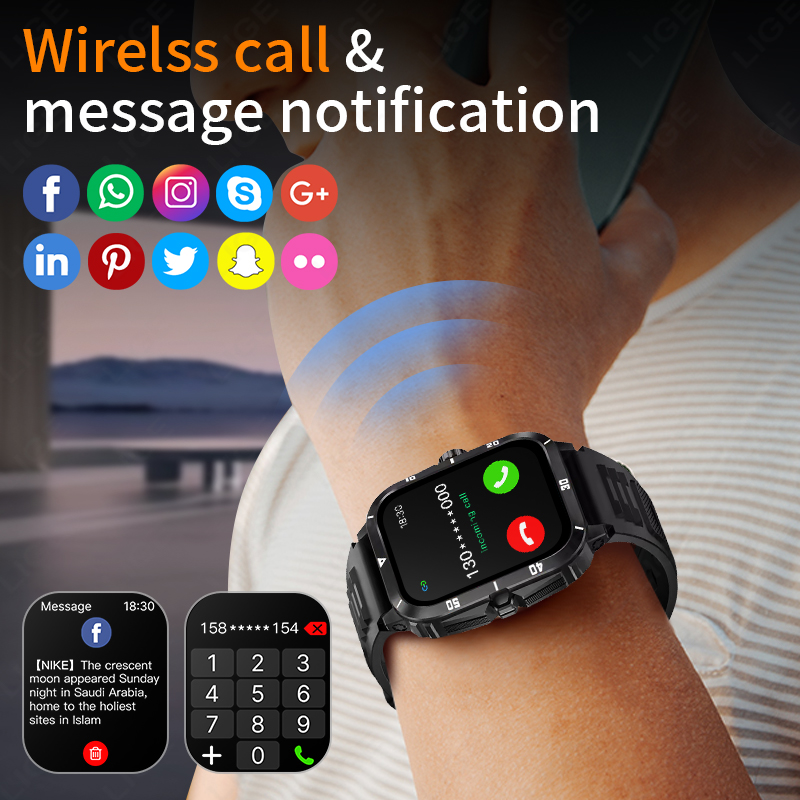 Jam Tangan Pintar Layar 2.01 P - Smartwatch Latest Watches For Men ulasan dan harga