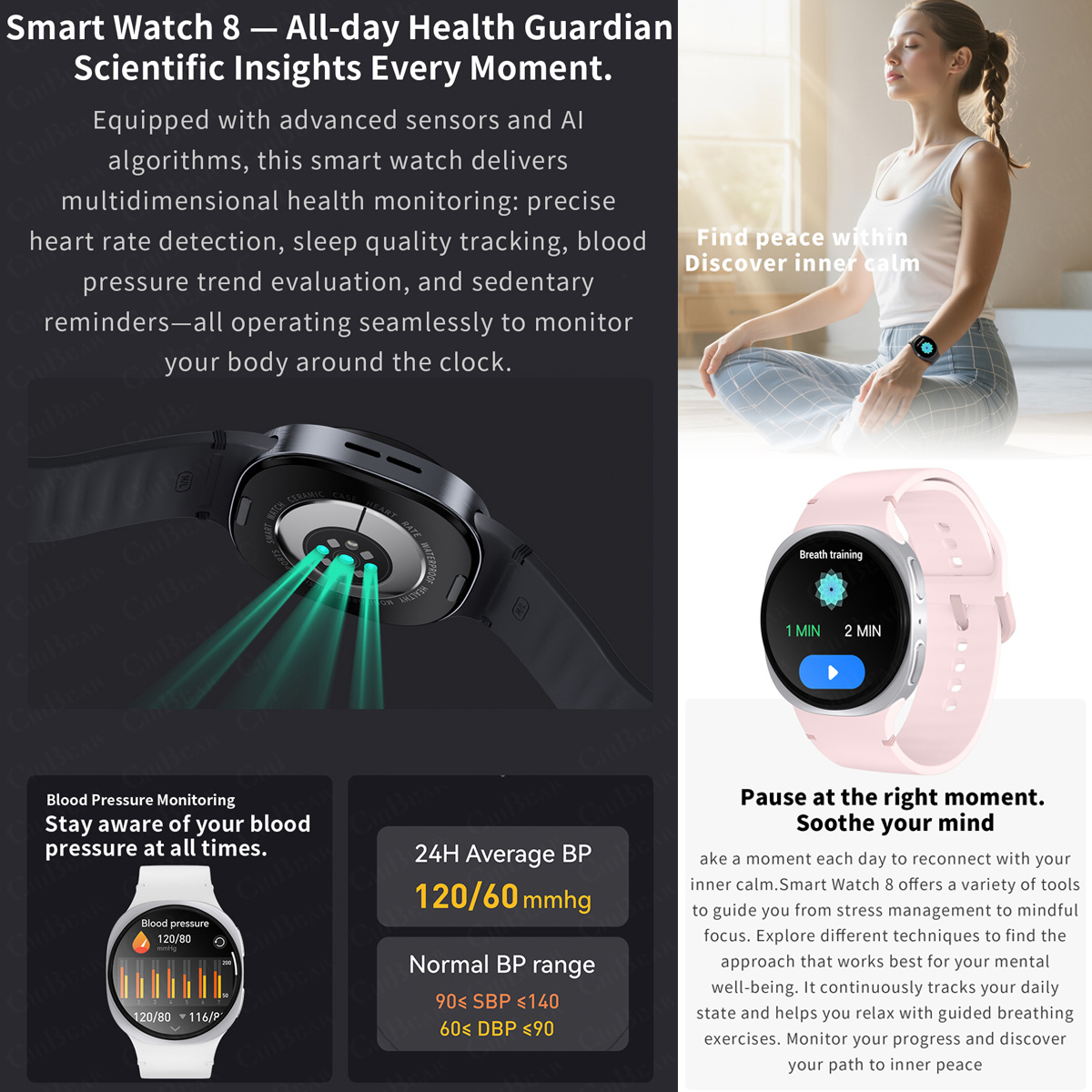 Jam Tangan Baru 2026 8 Mini GP - Smartwatch Watches For Girls ulasan dan harga