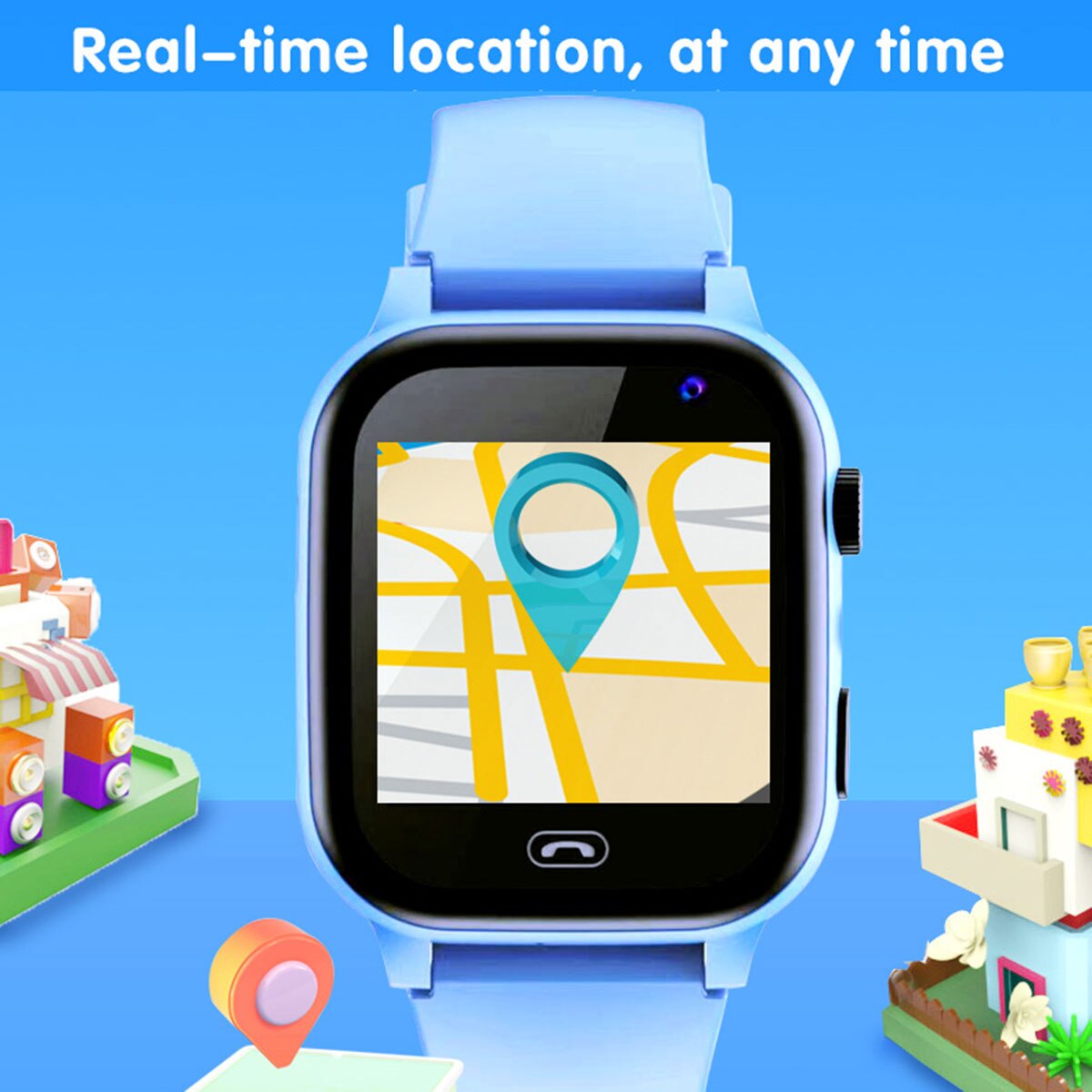 Jam tangan pintar anak panggil - Smartwatch Watches For Kid Boy With Alarm ulasan dan harga