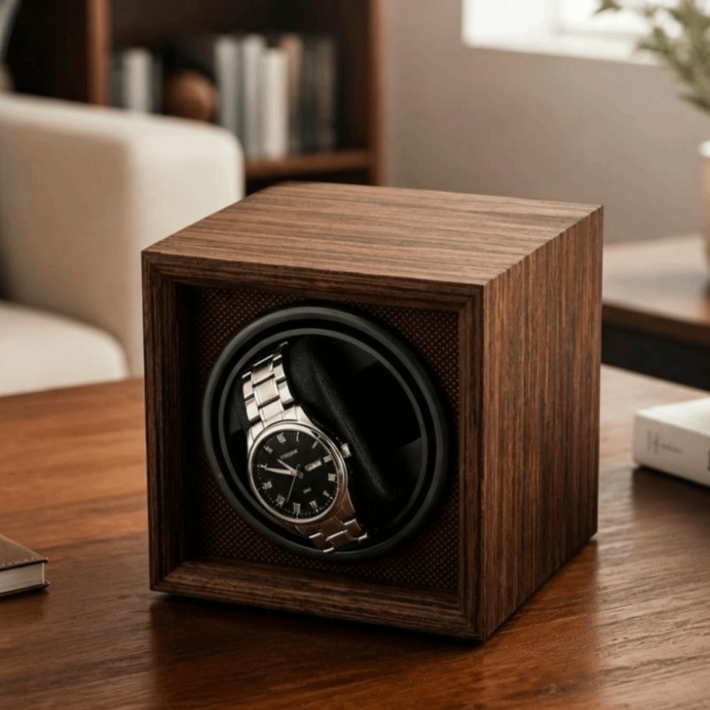 Kotak Pemutar Jam Otomatis den - Watch Winder Single ulasan dan harga