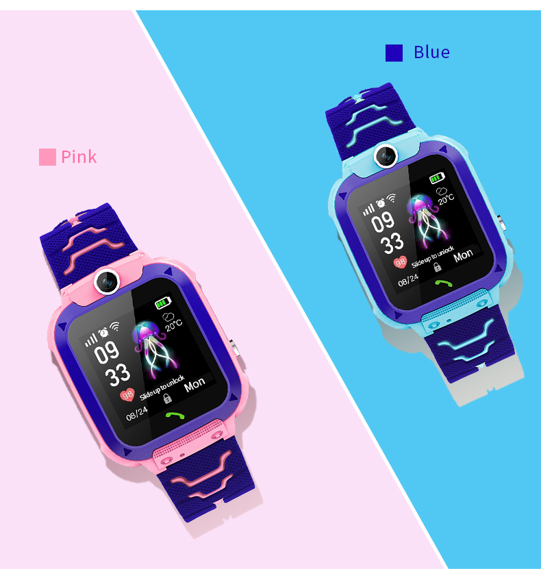 Jam Tangan Pintar Anak Q12B de - Smartwatch Watches For Kid Boy With Alarm ulasan dan harga