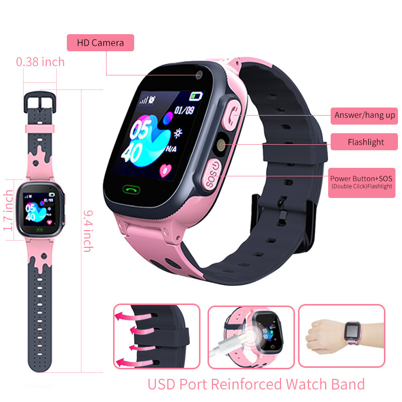 Jam Tangan Pintar Anak Jam Tan - Smartwatch Watches For Girls ulasan dan harga