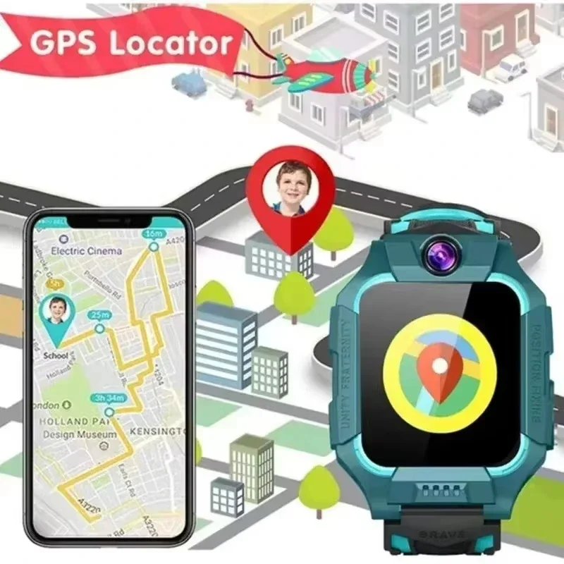 Lenovo 2026 Jam Tangan Pintar  - Smartwatch Watches For Kid Boy With Alarm ulasan dan harga