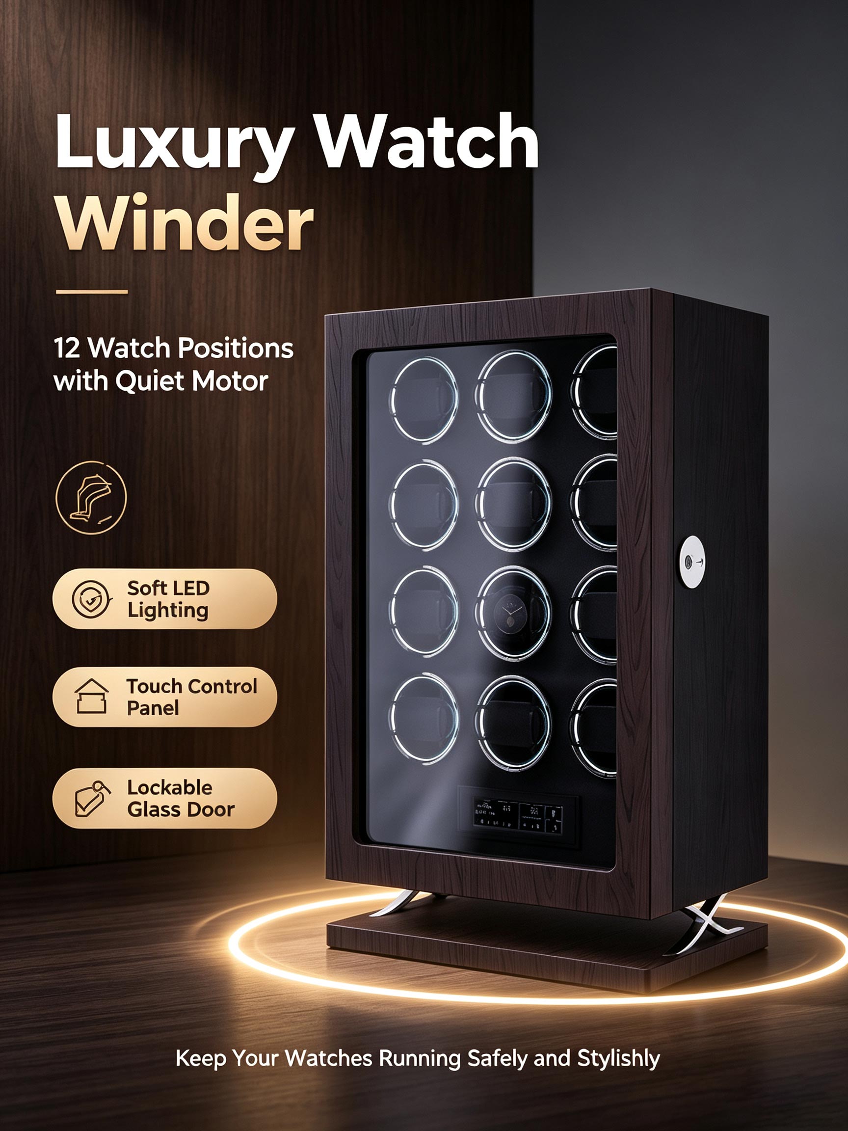 IBBETON Kotak Pemutar Jam Tang - Tag Watches Smartwatch ulasan dan harga