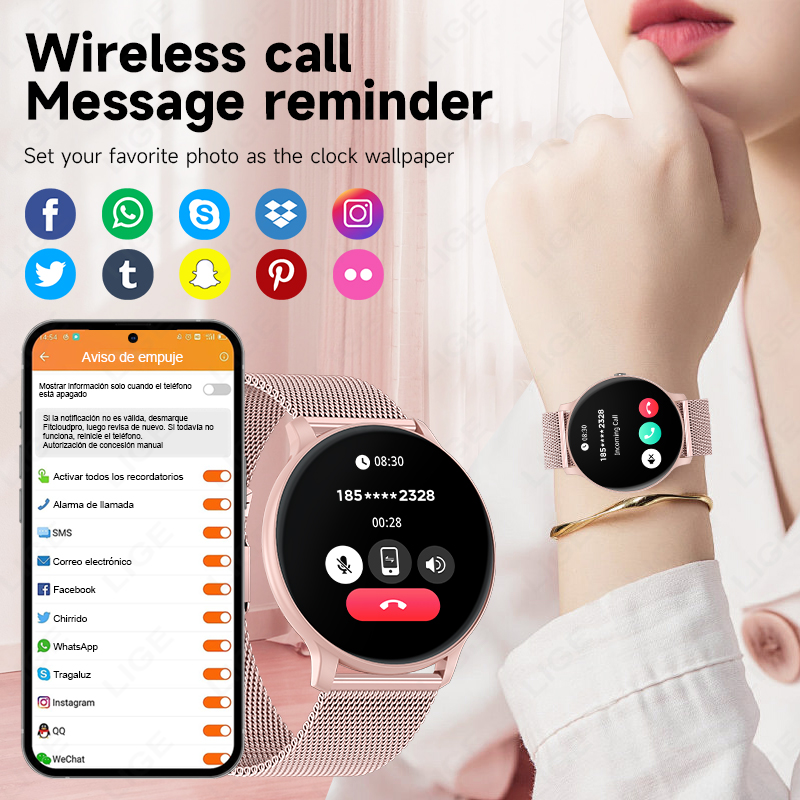 Jam Tangan Olahraga LIGE 2026  - Smartwatch Latest Watches For Men ulasan dan harga