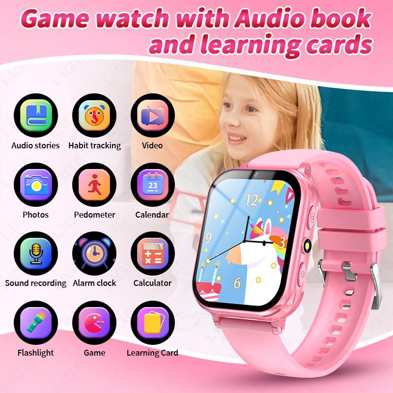 LIGE Jam Tangan Pintar Anak Ja - Smartwatch Watches For Kid Boy With Alarm ulasan dan harga