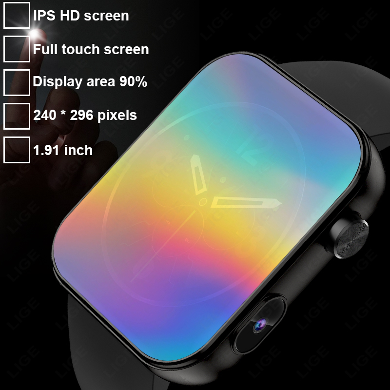 LIGE Dengan Kamera Dapat Menga - Smartwatch Latest Watches For Men ulasan dan harga