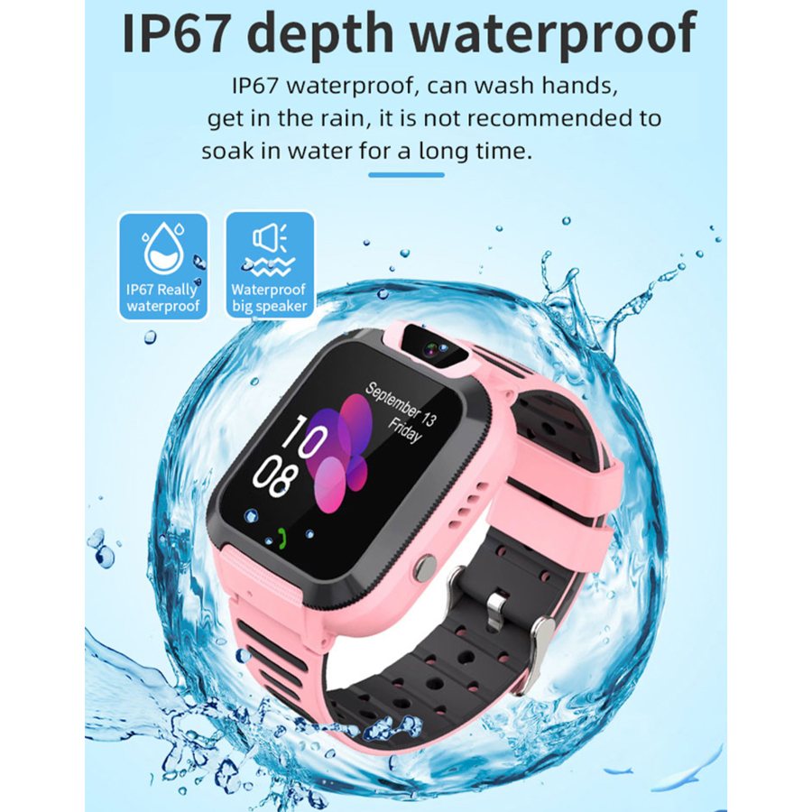 Jam tangan pintar anak jam tan - Smartwatch Watches For Kid Boy With Alarm ulasan dan harga