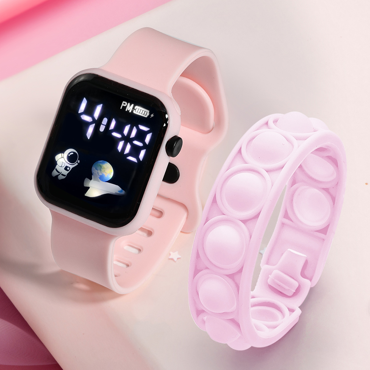 Jam tangan pintar anak, 2 buah - Smartwatch Watches For Girls ulasan dan harga